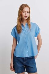 Springfield Oxford basic shirt blue