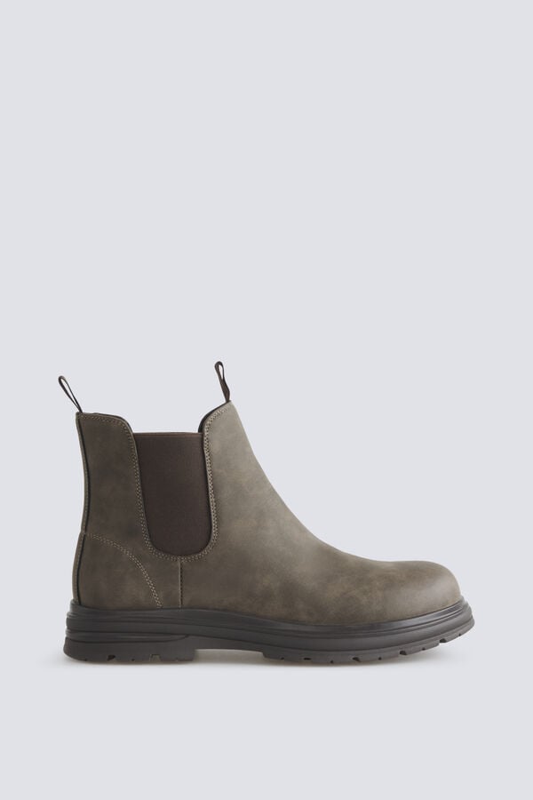 Springfield Elasticated Chelsea ankle boot brown