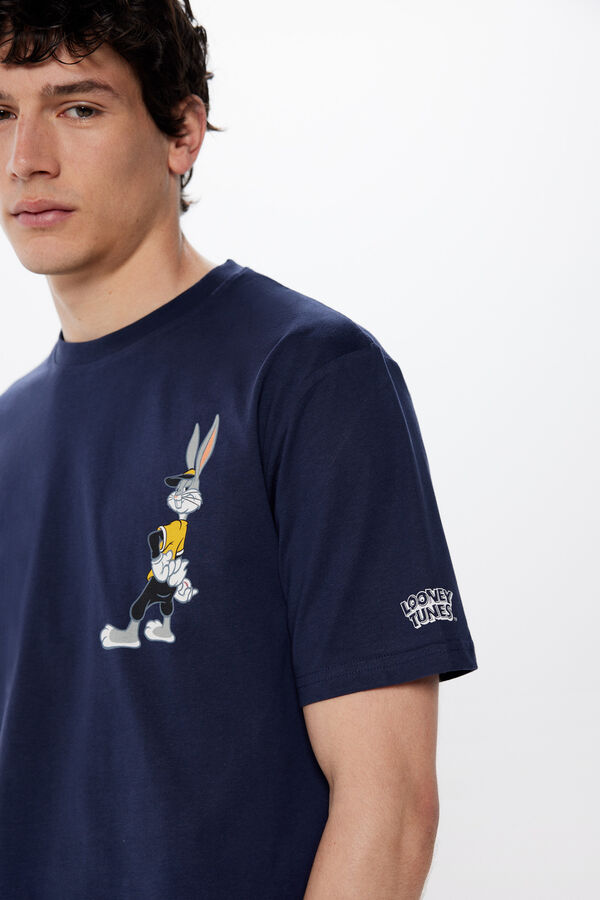Springfield T-shirt Bugs Bunny bleu