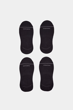 Springfield Lot de 2 chaussettes invisibles basiques noir
