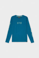 Inside Text Print T-shirt Tirkizna