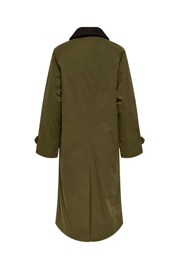 Only Abrigo estilo gabardina tostado