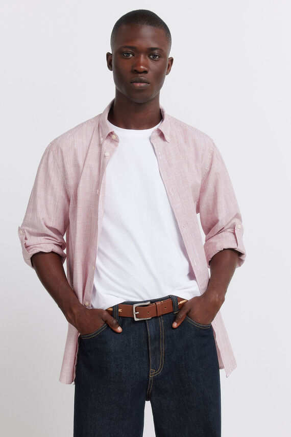 Chemise Kaki M&Co Manches Longues Col Boutonné - Taille XL - Occasion Très Bon état