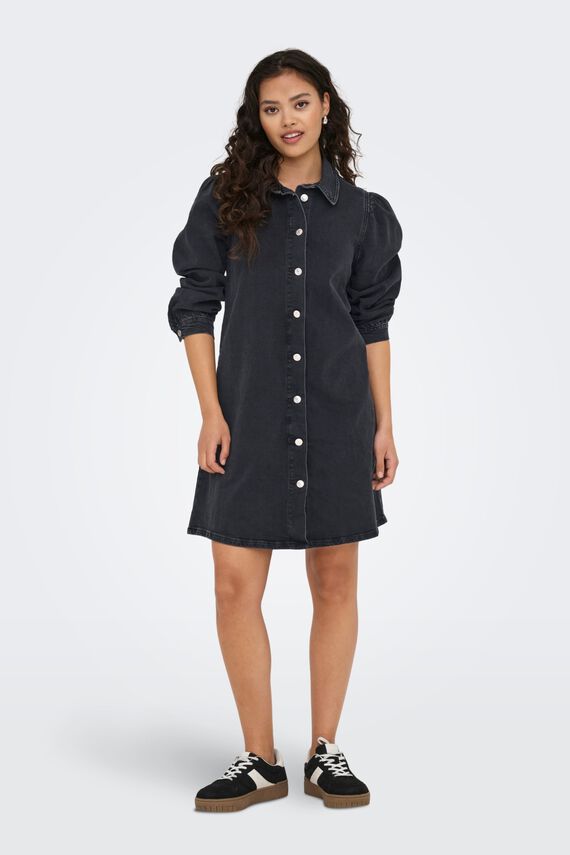 Vestido denim corto