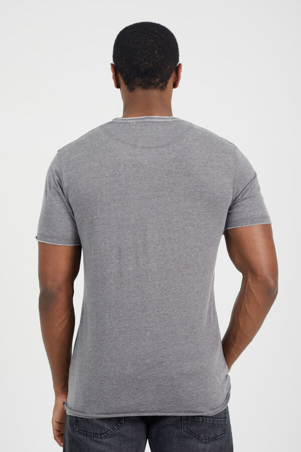 Springfield Short-sleeved burnout T-shirt gray