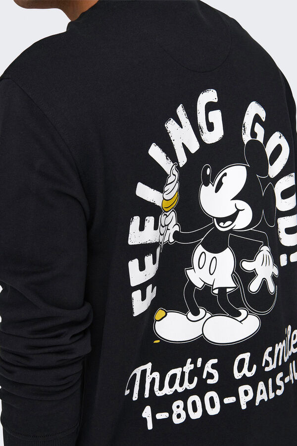 Springfield Disney Mickey sweatshirt crna