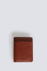 Springfield Two-tone faux leather wallet mink