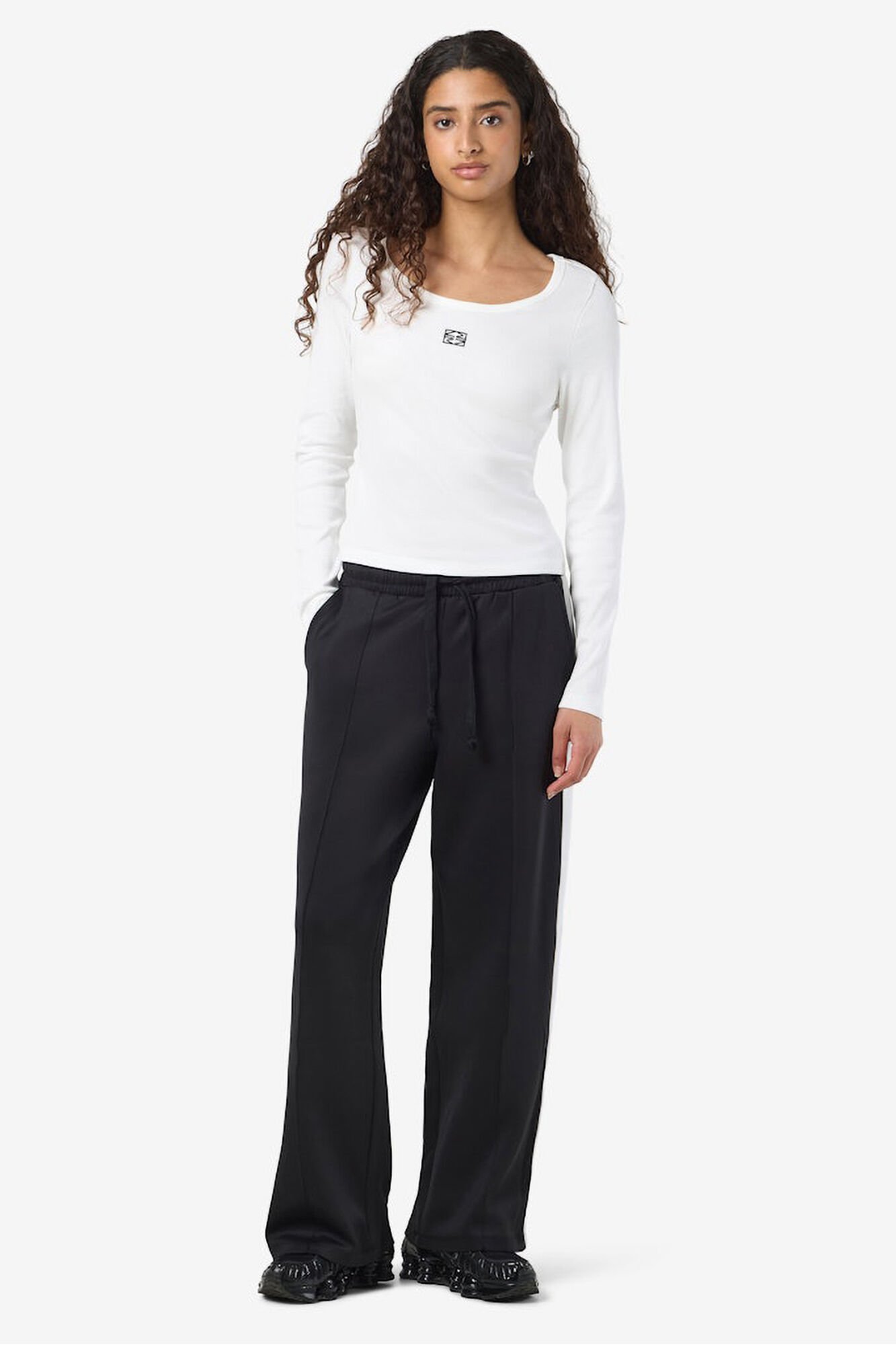 Noisy May T-shirt b&aacute;sica de manga comprida