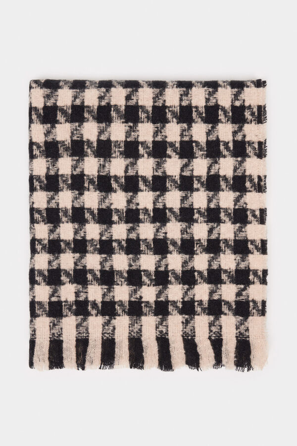 Springfield Houndstooth scarf crna
