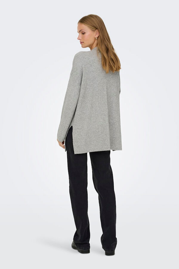 Only Midi cardigan with pockets grey