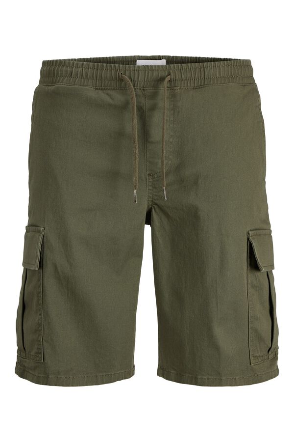 Jack & Jones Relaxed fit cargo Bermuda shorts green