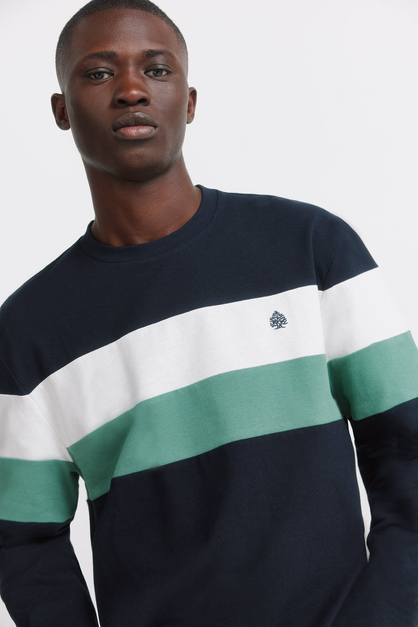 Springfield long sleeve piqu&eacute; T-shirt with cuts