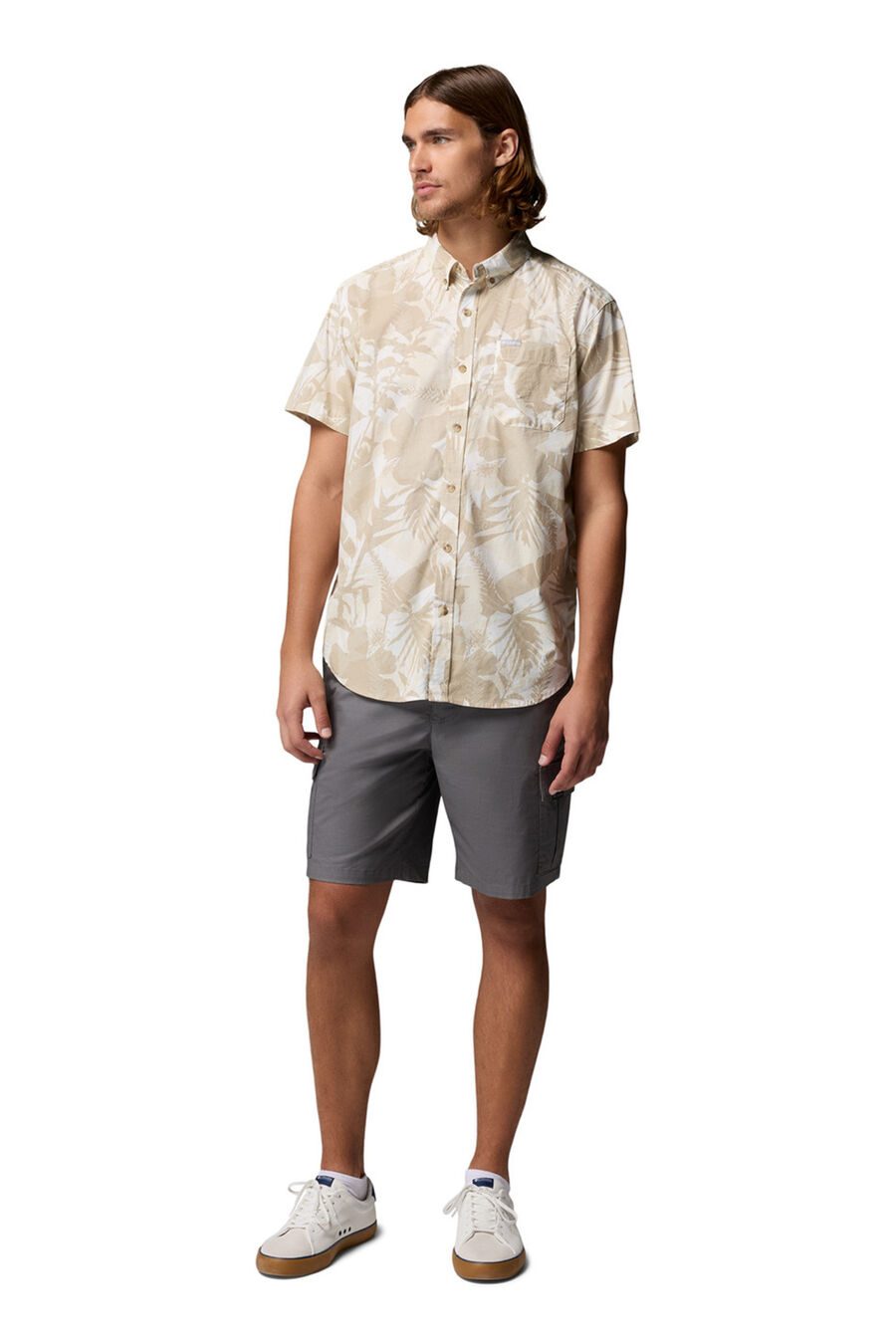 Camisa estampada de manga corta