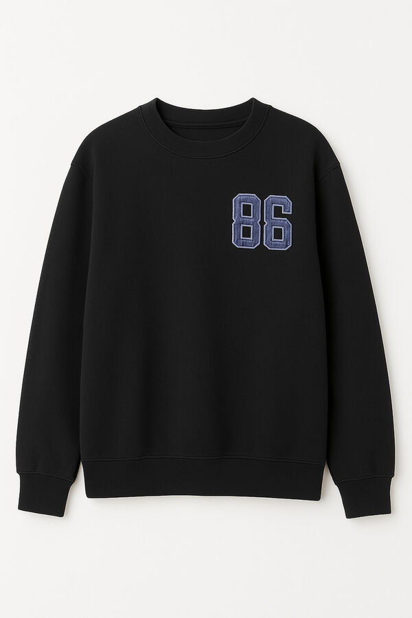 Name It Sudadera felpada de ni&ntilde;a negro