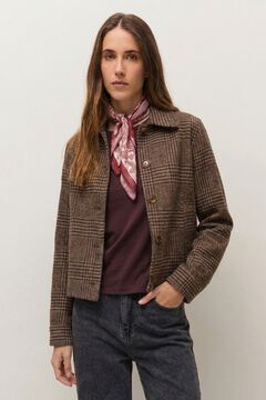 Systemaction Chaqueta corta cuadros