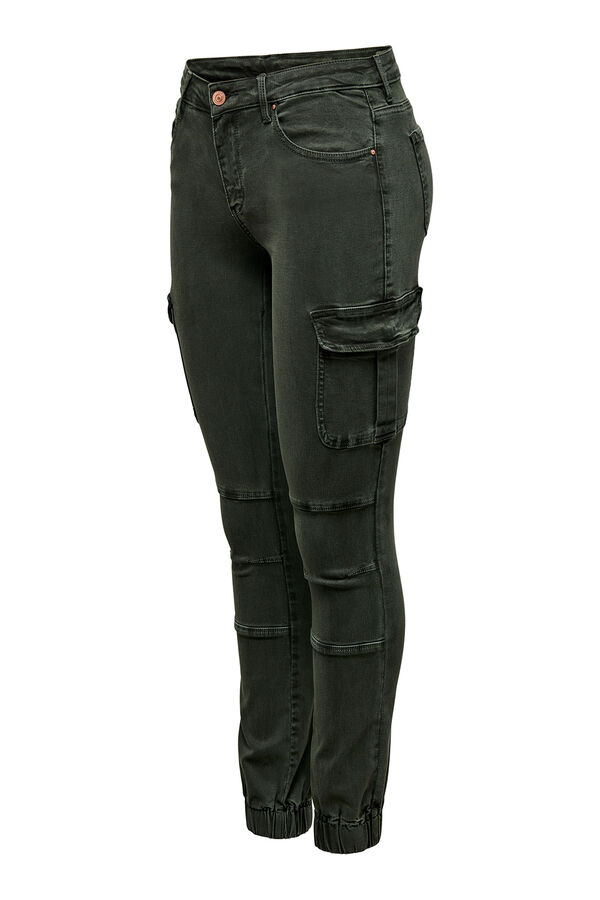 Only Slim fit cargo trousers green