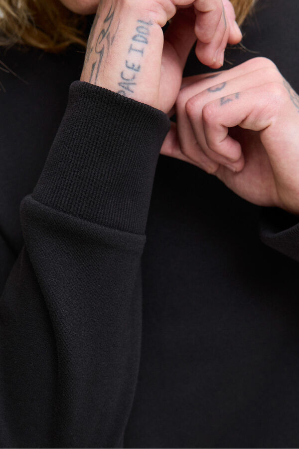 Jack & Jones Sudadera logo contraste negro