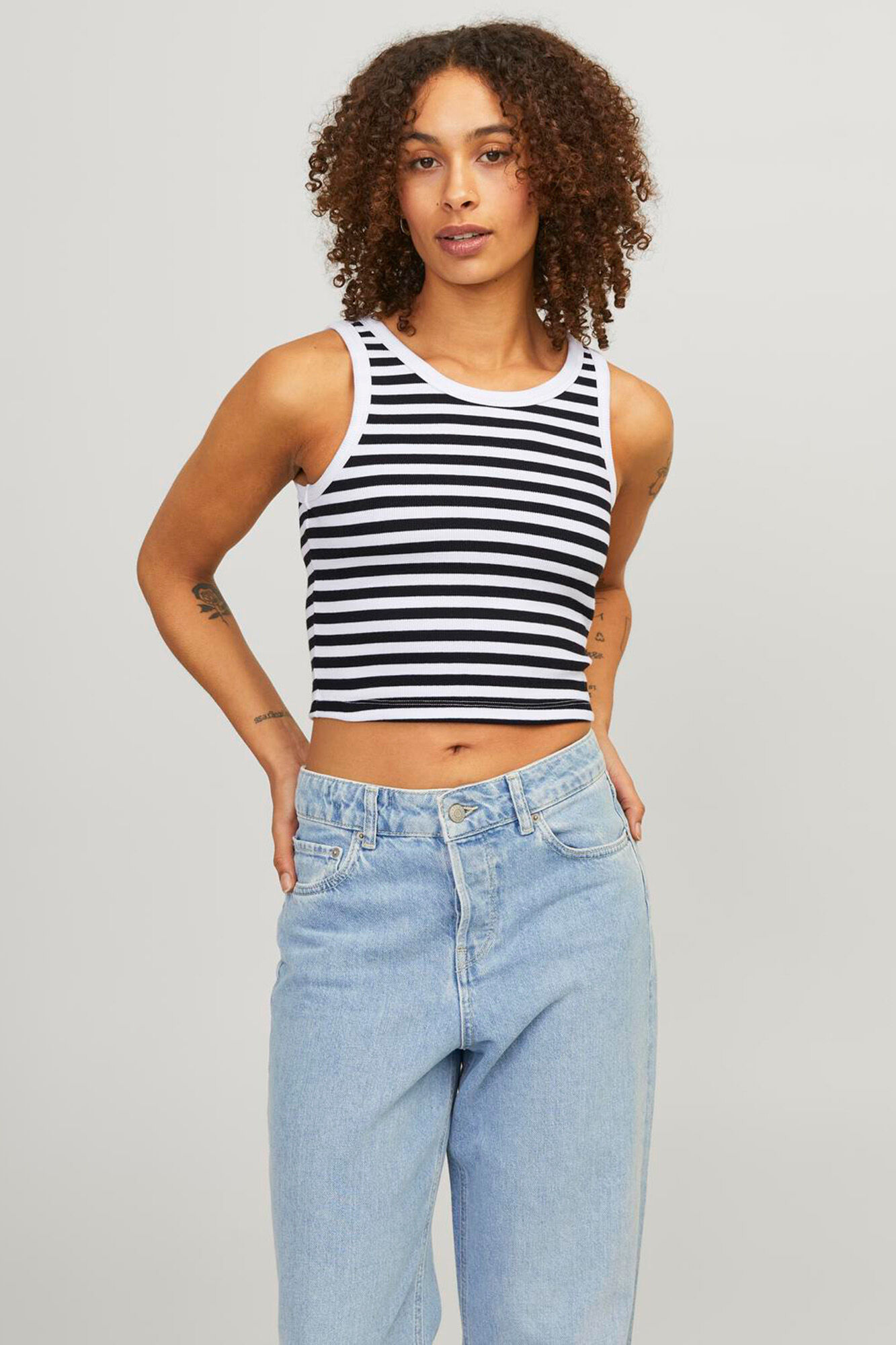 Jack & Jones Top tirantes rib rayas