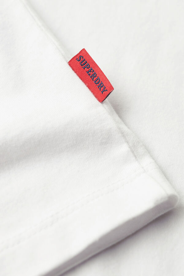 Springfield T-Shirt aus Bio-Baumwolle mit Logo Essential blanco