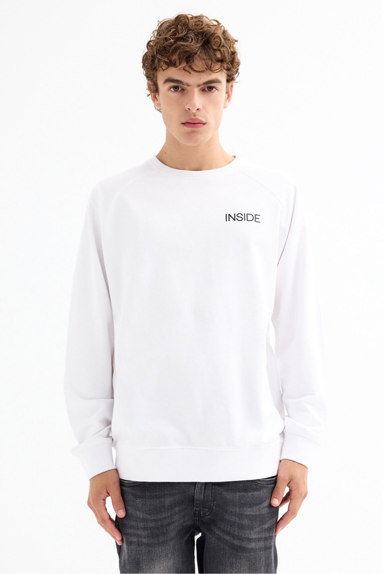 Inside Moletom com logo sweatshirt