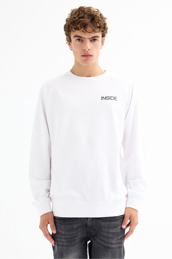 Inside Sudadera B&aacute;sica Logo blanco