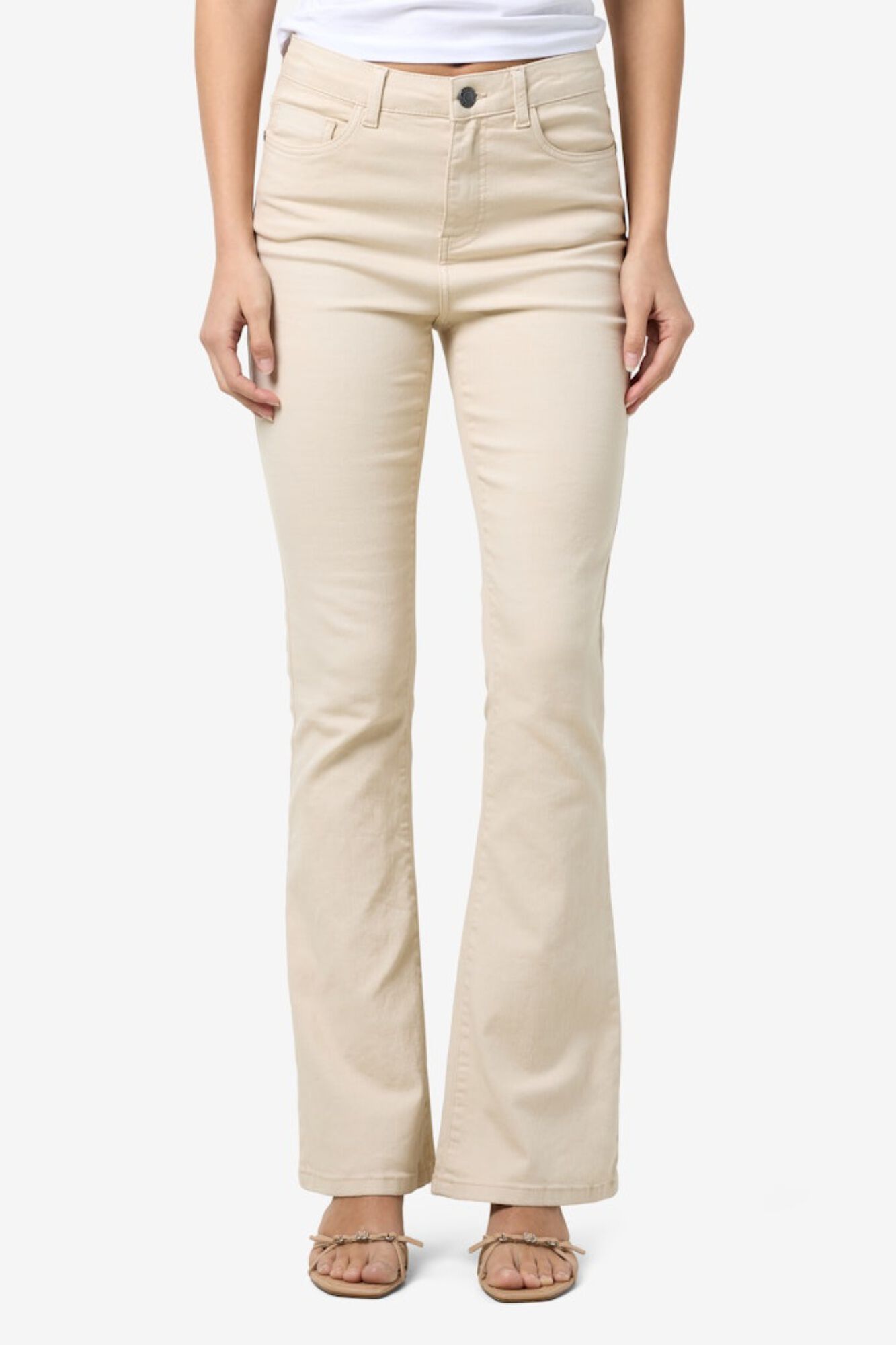 Noisy May Pantal&oacute;n vaquero campana con cintura alta