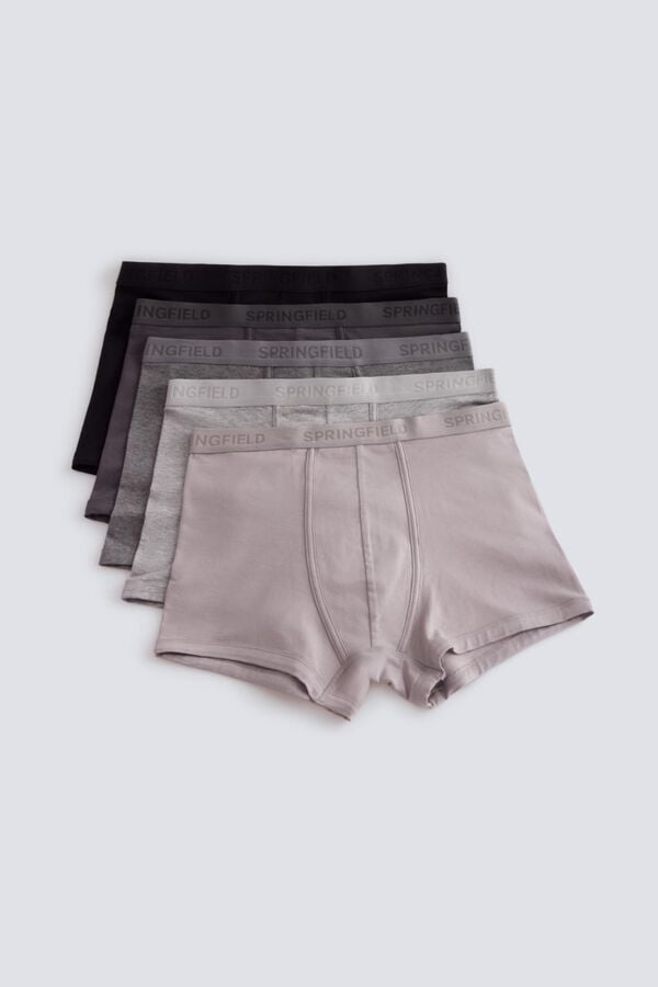 Springfield Pack 5 long boxers grey
