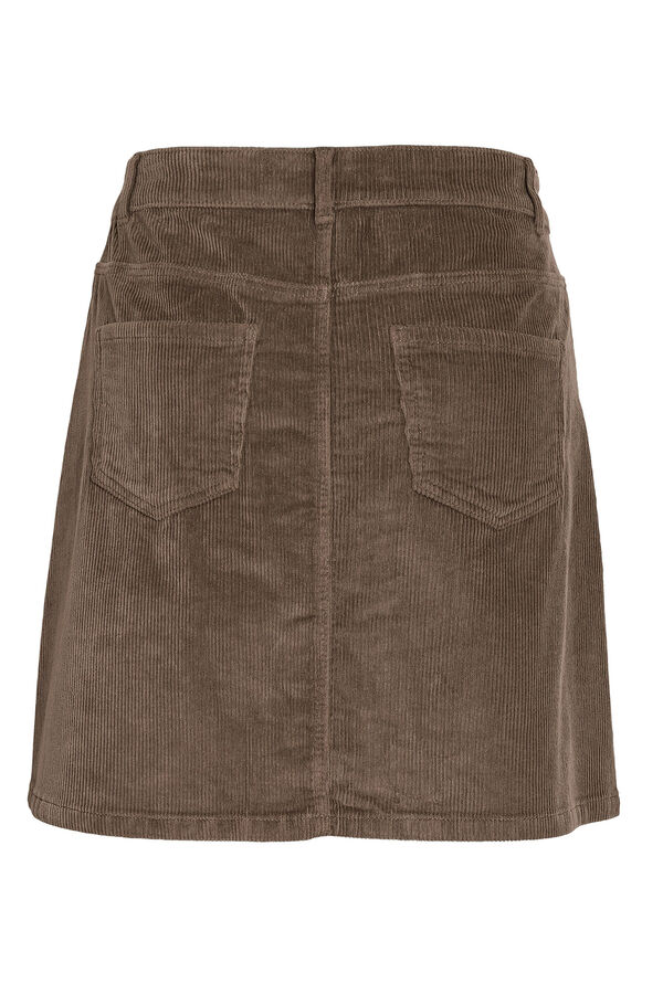 Noisy May Corduroy buttons corduroy miniskirt Siva