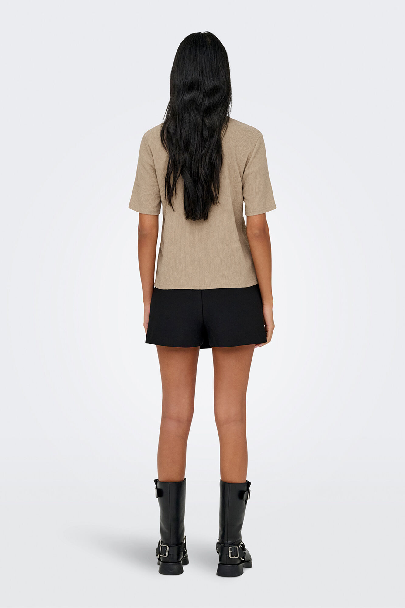 JDY T-shirt de manga curta textura