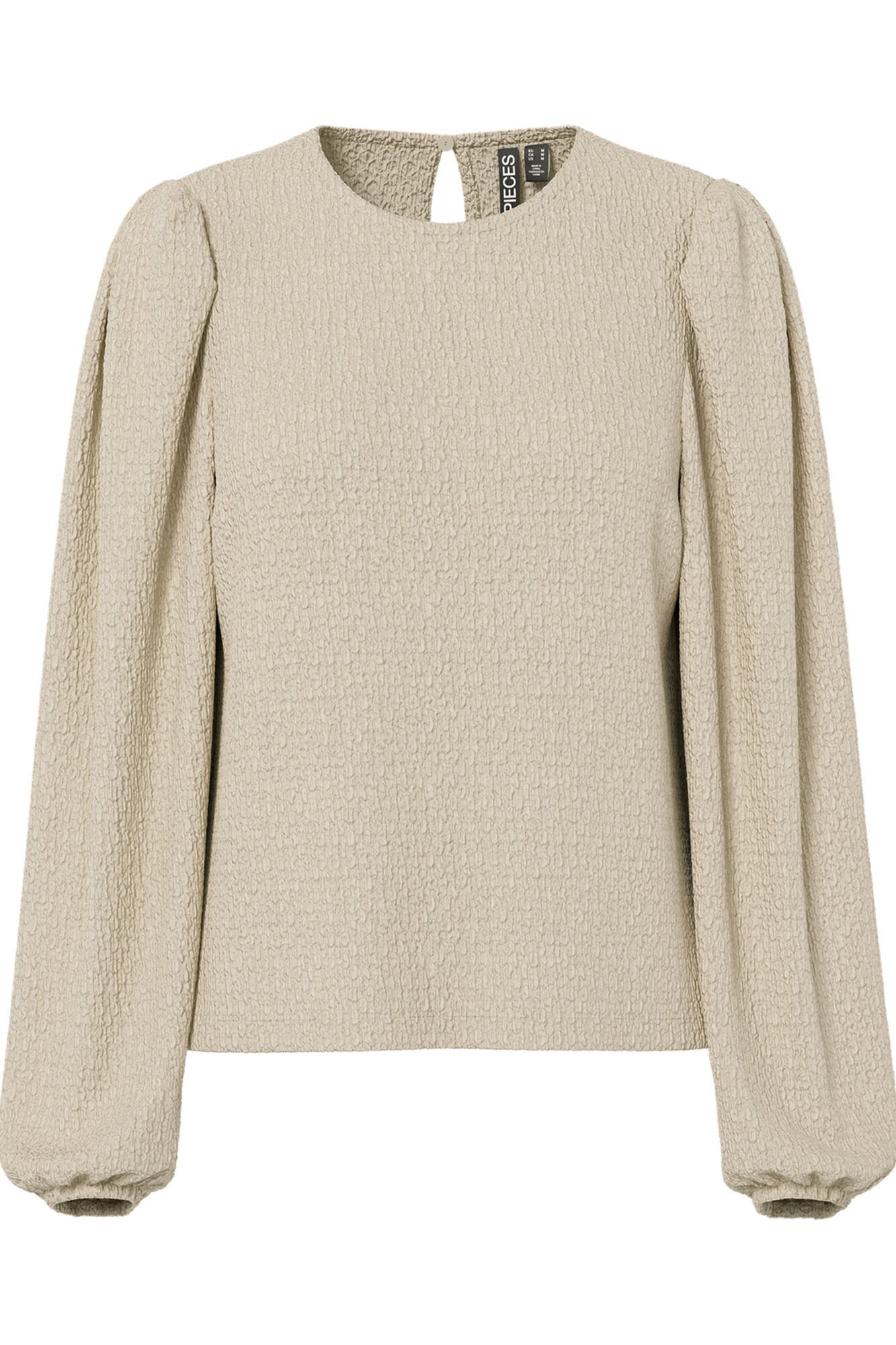 Pieces Top texturizado com punhos franzidos