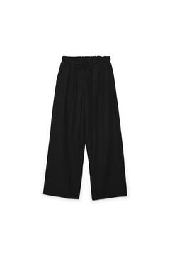 Springfield Linen wide leg trousers black
