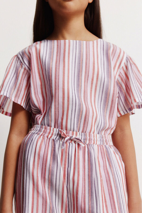 Springfield Kids Conjunto de cal&ccedil;as para menina em lurex rosa