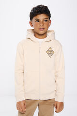 Springfield Ethnic rhombus sweatshirt for boys brown