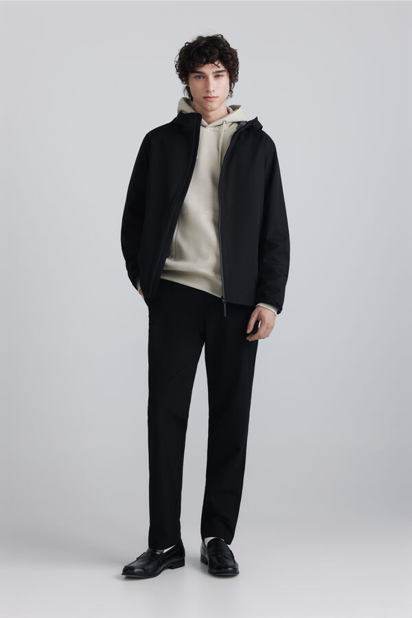 Springfield Basic hooded sweatshirt nude