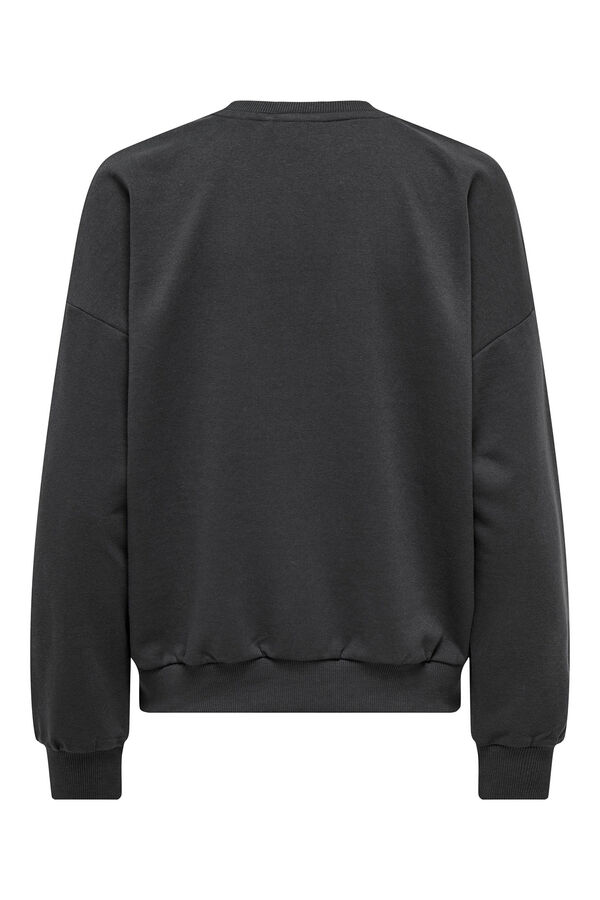 Springfield Long-sleeved printed sweatshirt black