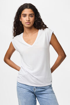 Pieces Camiseta b&aacute;sica fluida