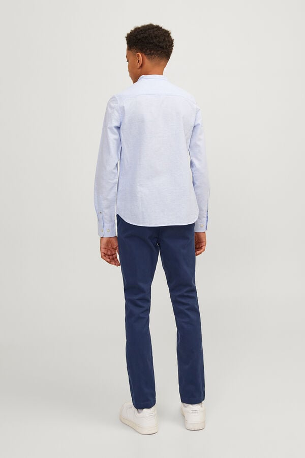 Jack & Jones Junior Pantal&oacute;n chino slim azul