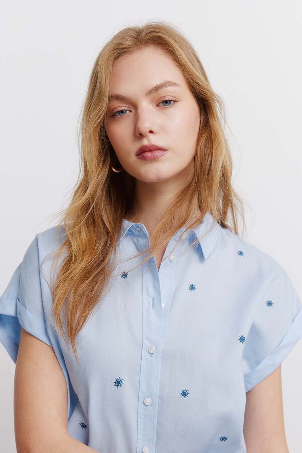 Springfield Oxford basic shirt blue