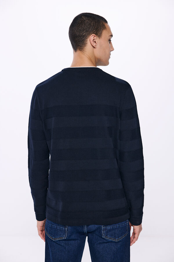 Springfield Jersey cuello doble navy