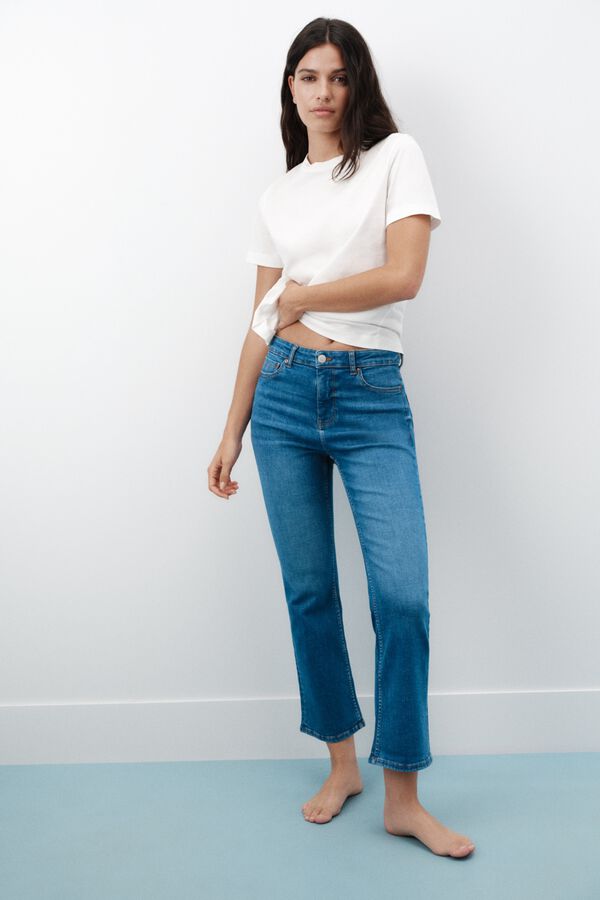 Springfield Jeans kick flare azul