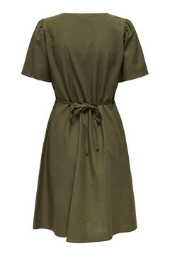 Only Kleid kurz aus Leinen