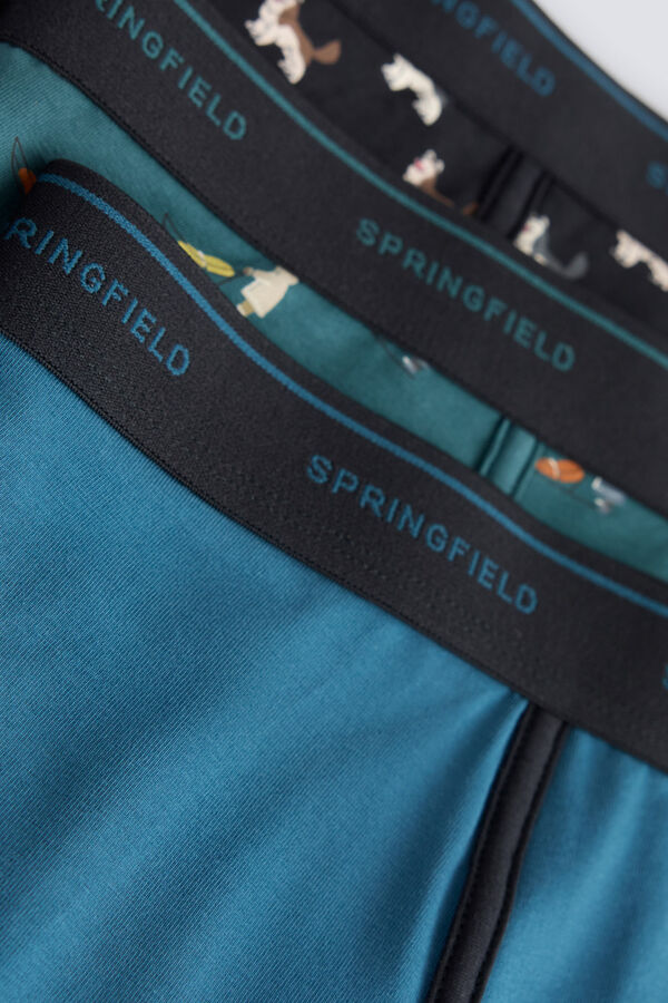 Springfield Pack 3 sky boxers blue