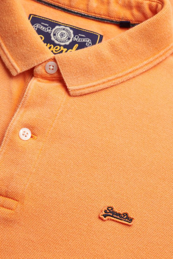 Superdry Piqu&eacute; basic short sleeve polo shirt red