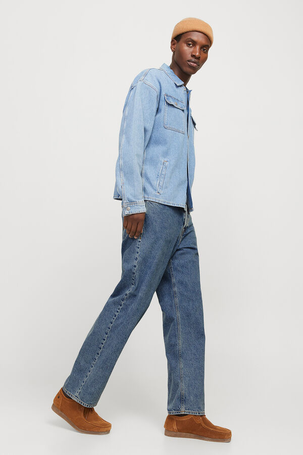 Jack & Jones Pantalon baggy fit bleu