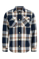 Jack & Jones Check overshirt blue
