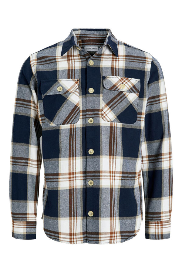 Jack & Jones Check overshirt blue