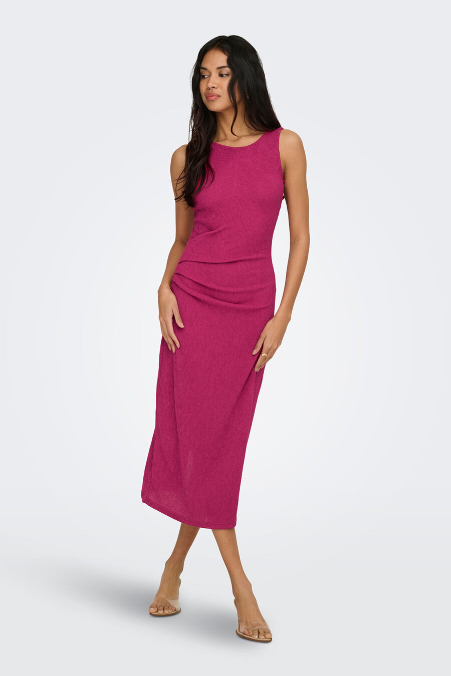 Vestido midi textura