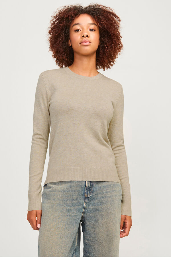 Jack & Jones Slim fit jersey-knit sweater grey