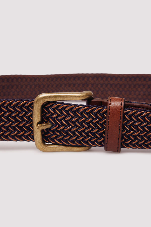 Springfield Multicoloured woven belt blue