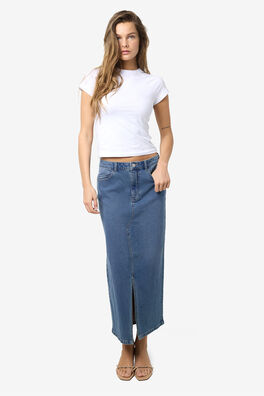 Falda midi denim